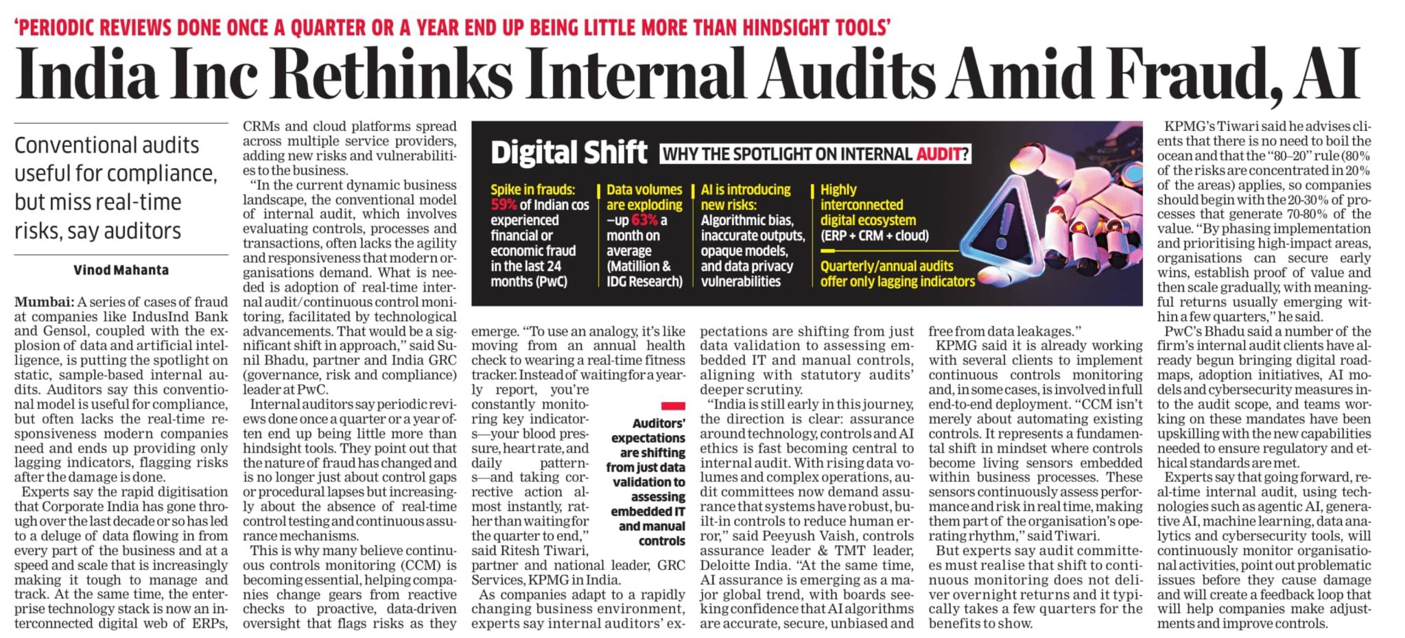 India Inc is Rethinking Internal Audits: But We’ve Been Doing This for Years !